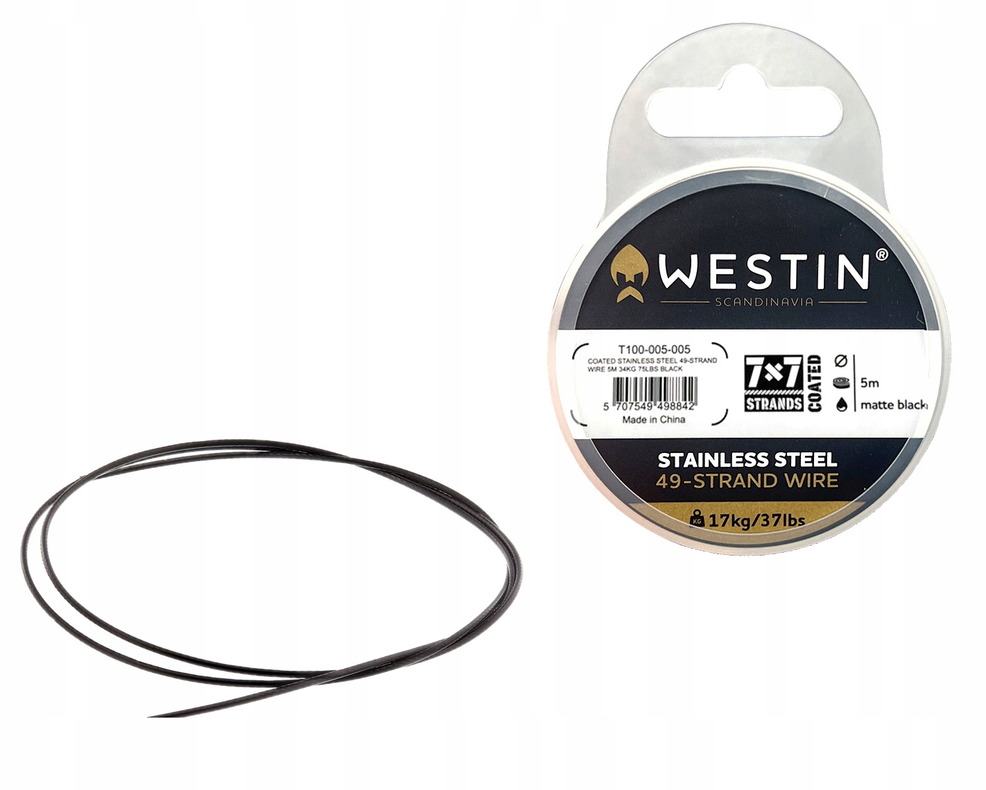 Materiał Przyponowy Westin Coated Stainless Steel 49 0,40mm/5m