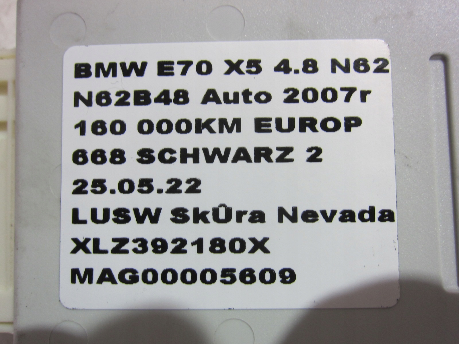 BMW E70 X5 E60 modul Vezerlő egység RDC 6778387