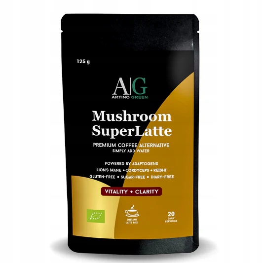 Kávový nápoj Adaptogeny Houby bez kofeinu Artino Green Mushroom SuperLatte
