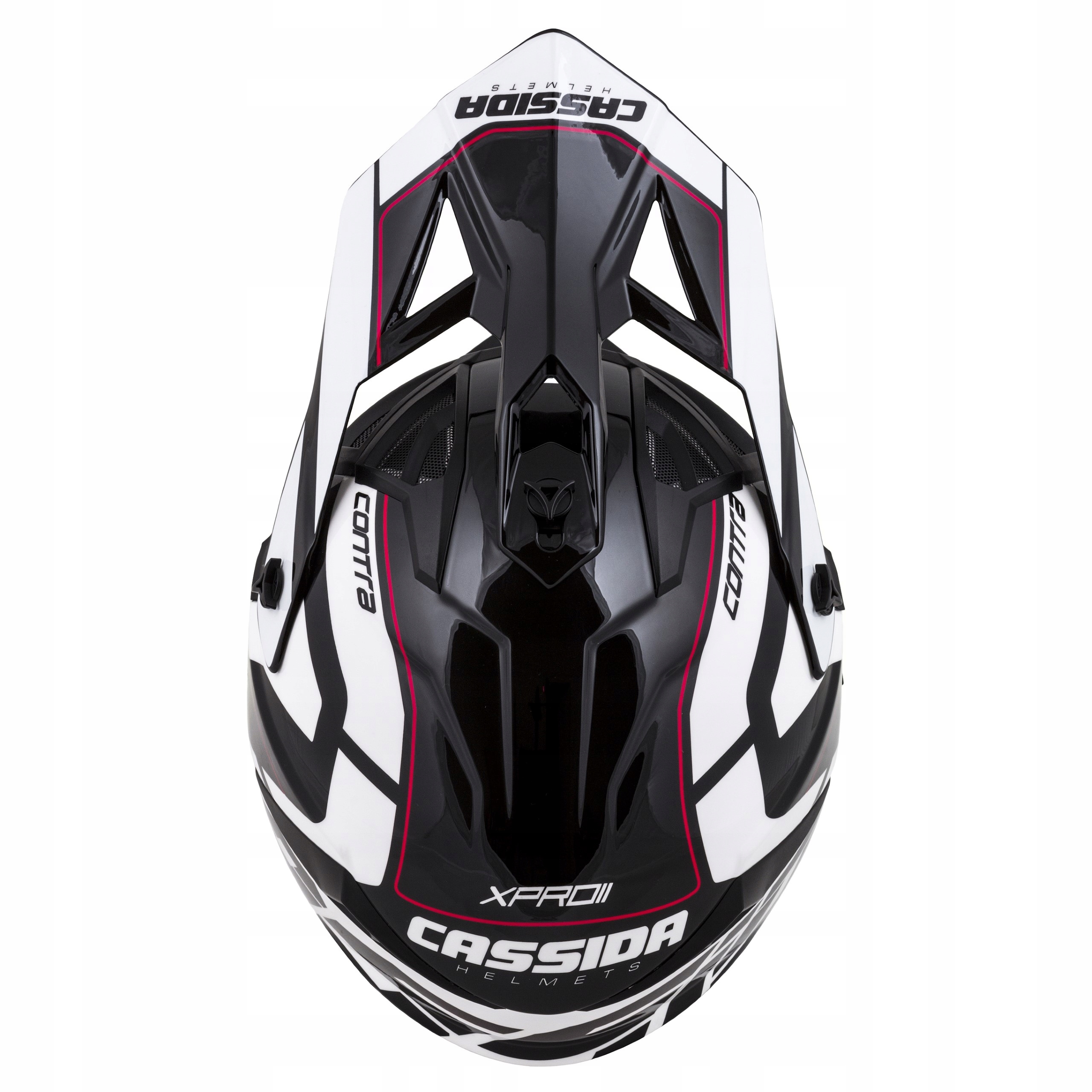 SOS CASSIDA KASK MOTOCYKLOWY CROSS WŁÓKNO SZKLANE Kolor biały czarny czerwony inny