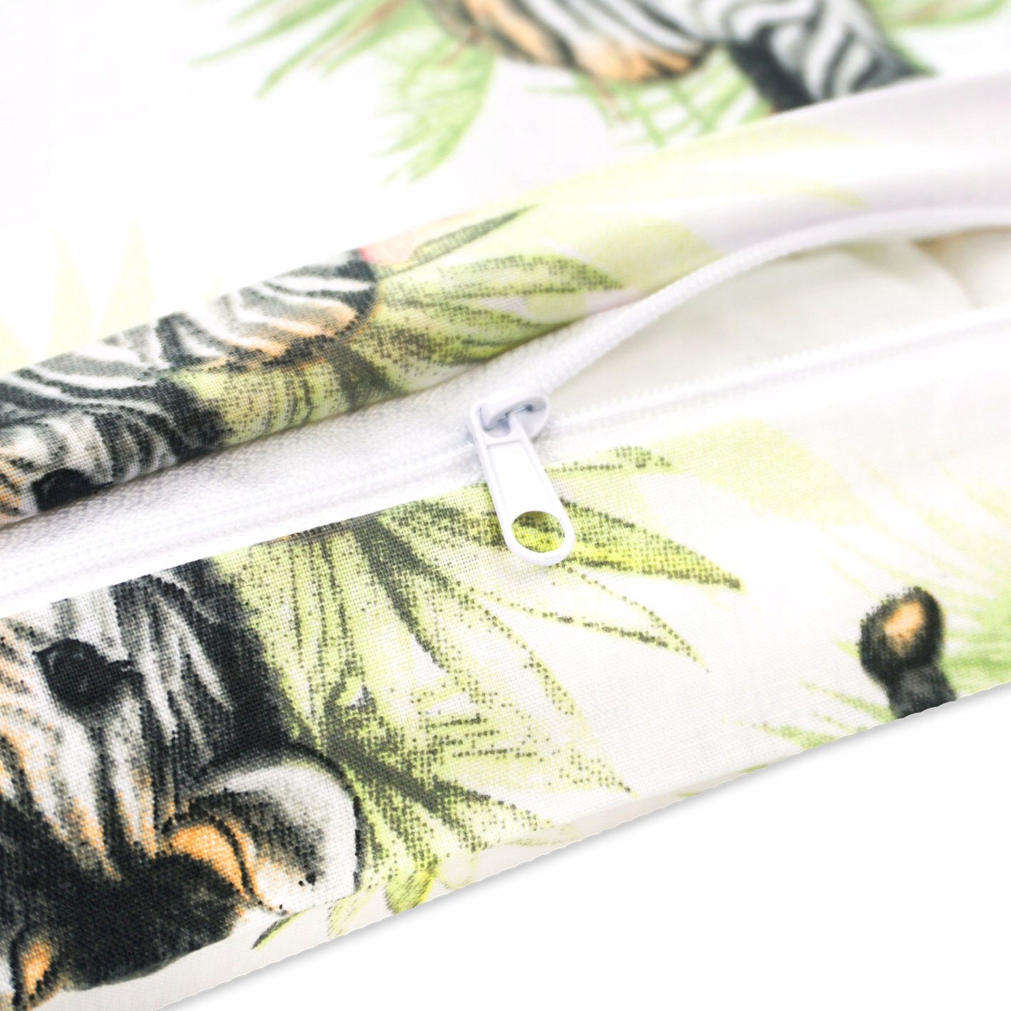 Poszewka dla dzieci 40x40 cm Zebry Liście Palmy EAN (GTIN) 5904139148273