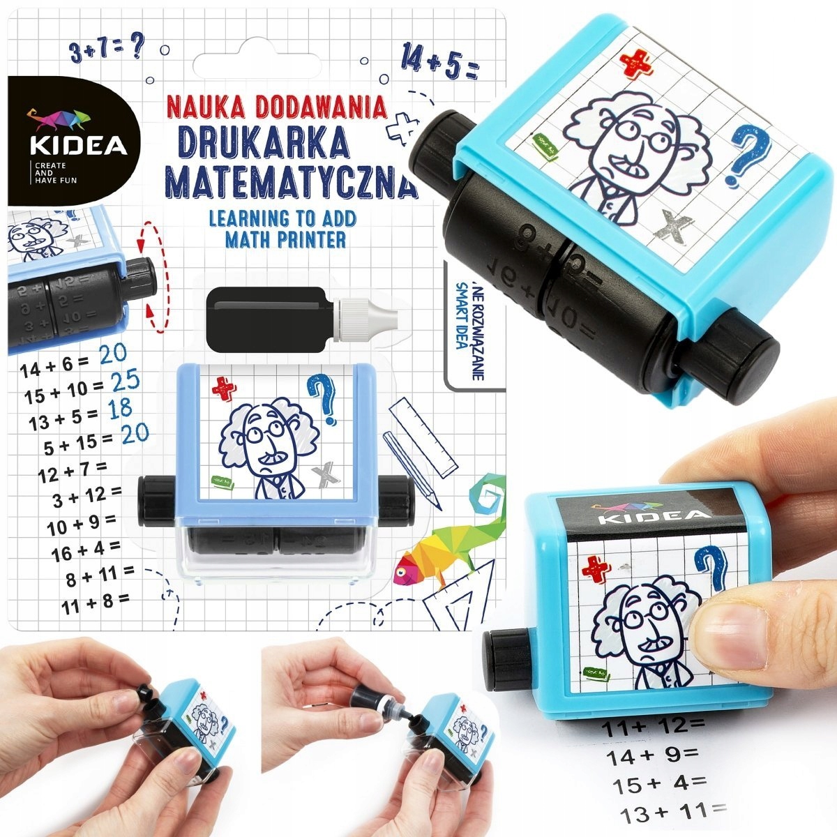 5 x DRUKARKA MATEMATYCZNA ZESTAW EDUKACYJNY KIDEA (DRUKARKAZEST) EAN (GTIN) 5901130094509