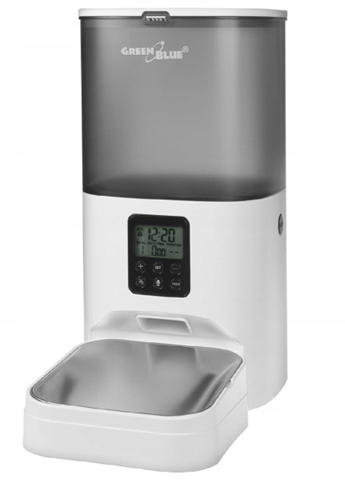 Levně Automatický podavač krmiva pro zvířata. Dávkovač 6L GreenBlue GB393