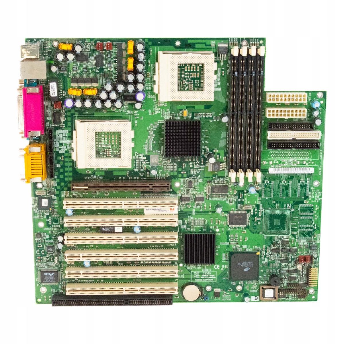 TYAN S2567 45016828 DUAL SOCKET PGA370 SDR RDIMM ECC Extended ATX