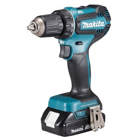 Makita DDF485RAJ aku bezuhlíkový vrtací šroubovák Li-Ion 18V/2*2Ah, systain