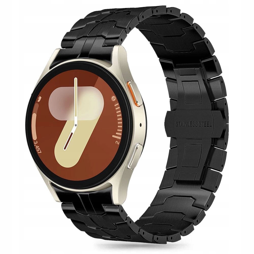 Tech- Protect Stainless Line Samsung Galaxy Watch 4 5 5 Pro 6 7 Fe Black