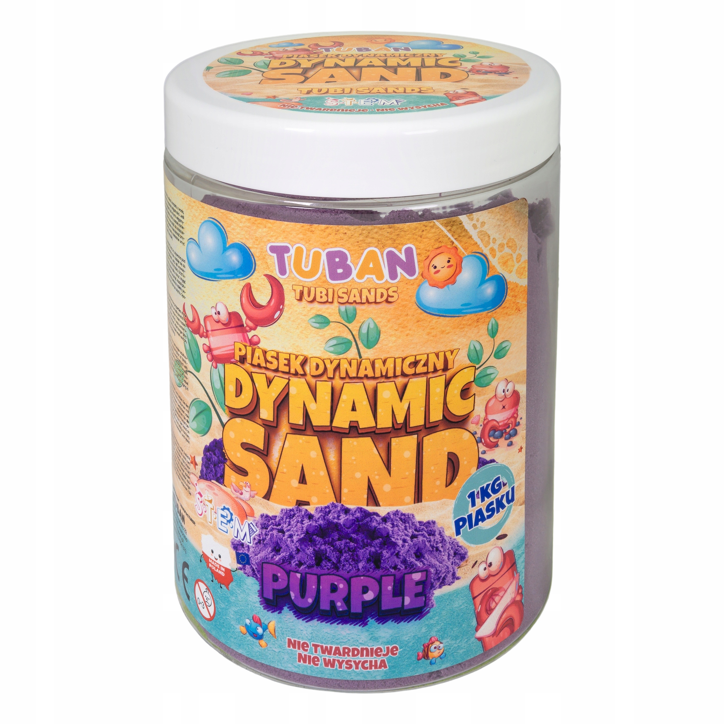 

Piasek Dynamiczny Kinetyczny Tuban 1 Kg Fioletowy