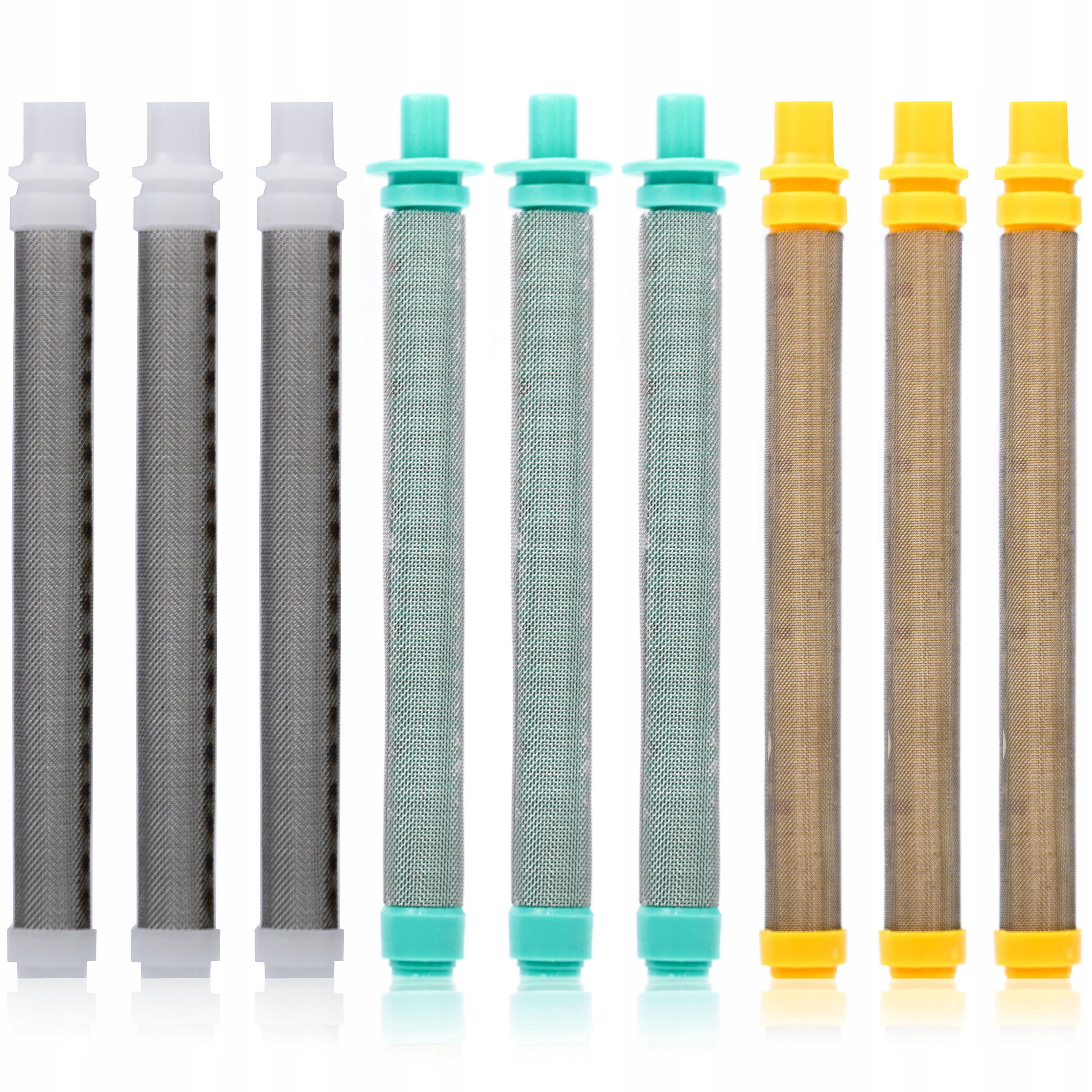 9X FILTR PALUSZKOWY 30 60 100 MESH DO AGREGATU PISTOLET MALARSKI AGREGAT XL