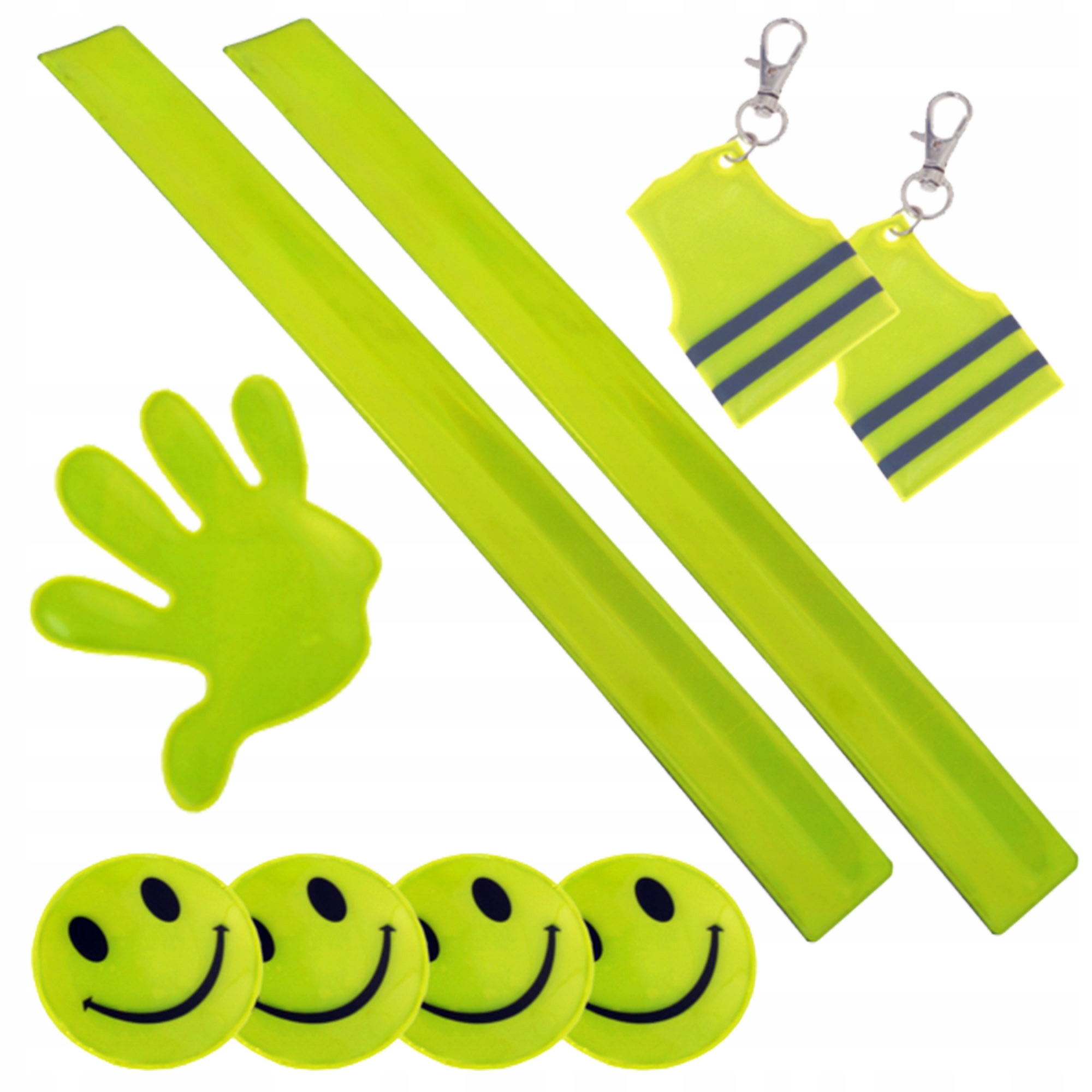 

Zestaw odblasków opaska odblaskowa Odblaski 9szt