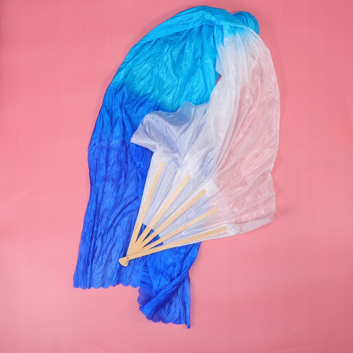 Wentylatory ręczne z welonem do tańca gradientowego. WENTYLATORY RĘCZNE Marka bez marki