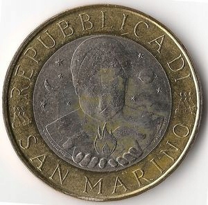 San Marino 1000 Lirów 1999 Mennicza (UNC)