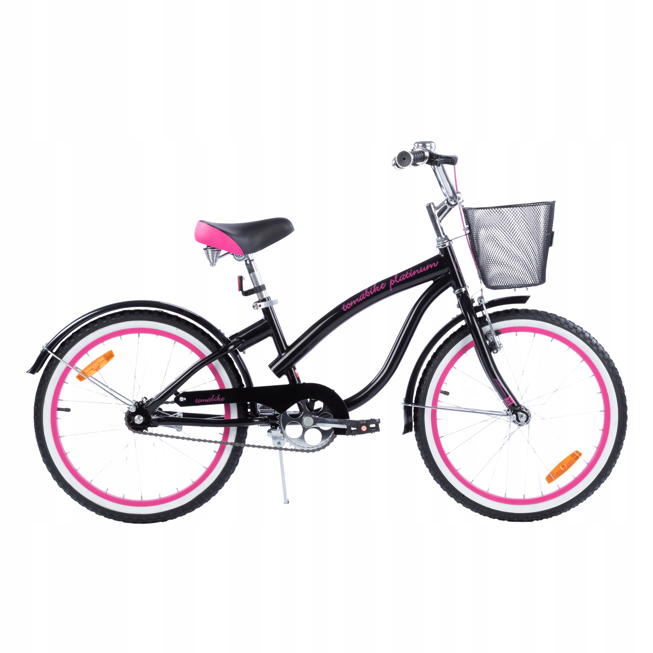 Rowerek Rower Tomabike Cruiser 20 Cal V-break Prowadnik Koszyk Kółka Boczne