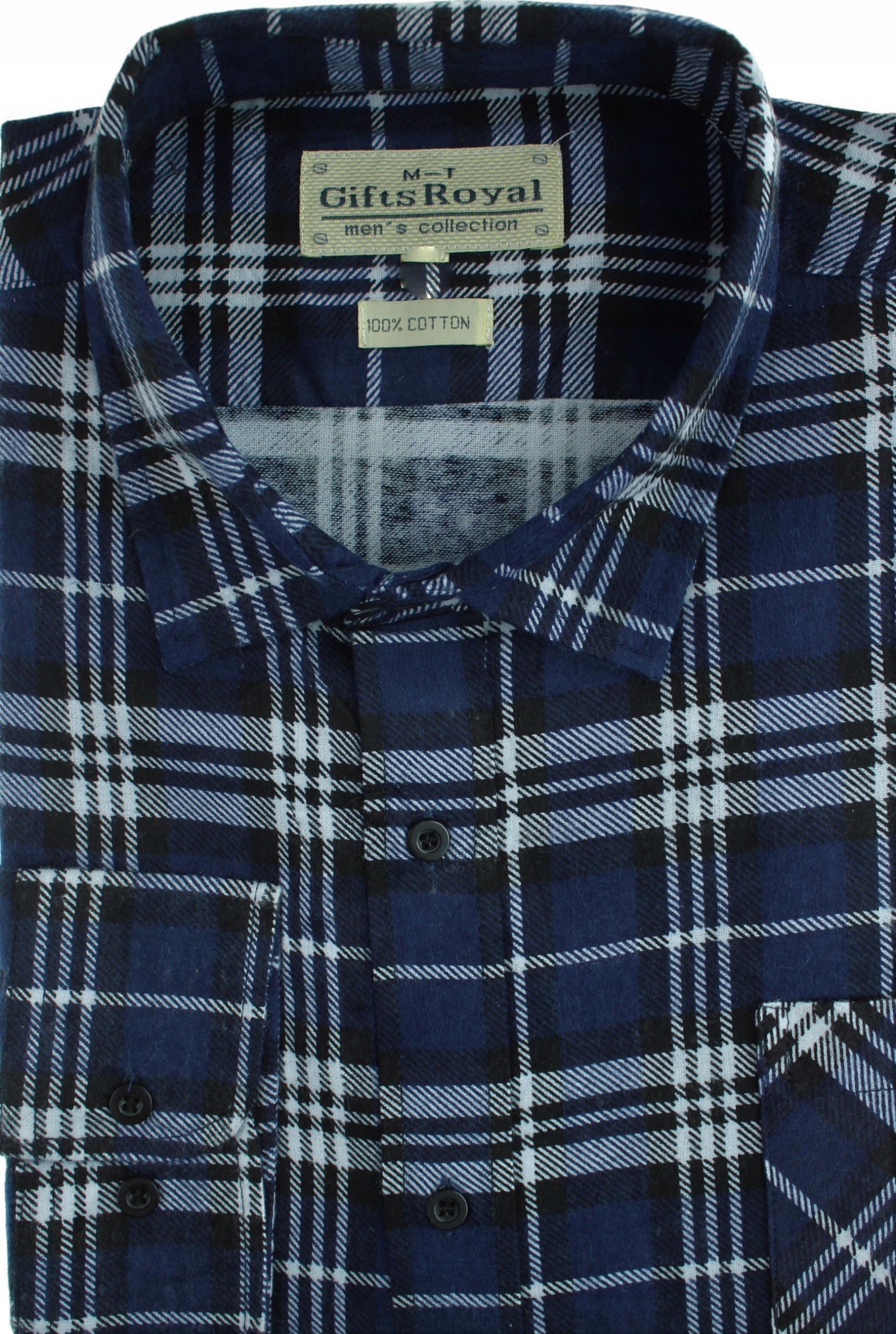 

Koszula Flanelowa Męska Duża W Kratę 3XL F42