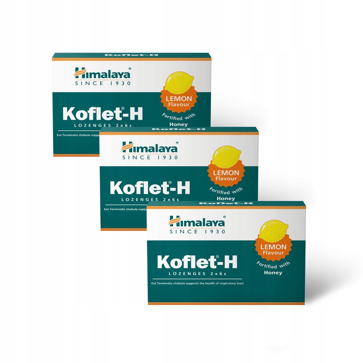 Himalaya Koflet-H Citrón Pastilky na cmúľanie Bolesť hrdla Kašeľ 2X6 ks 3op