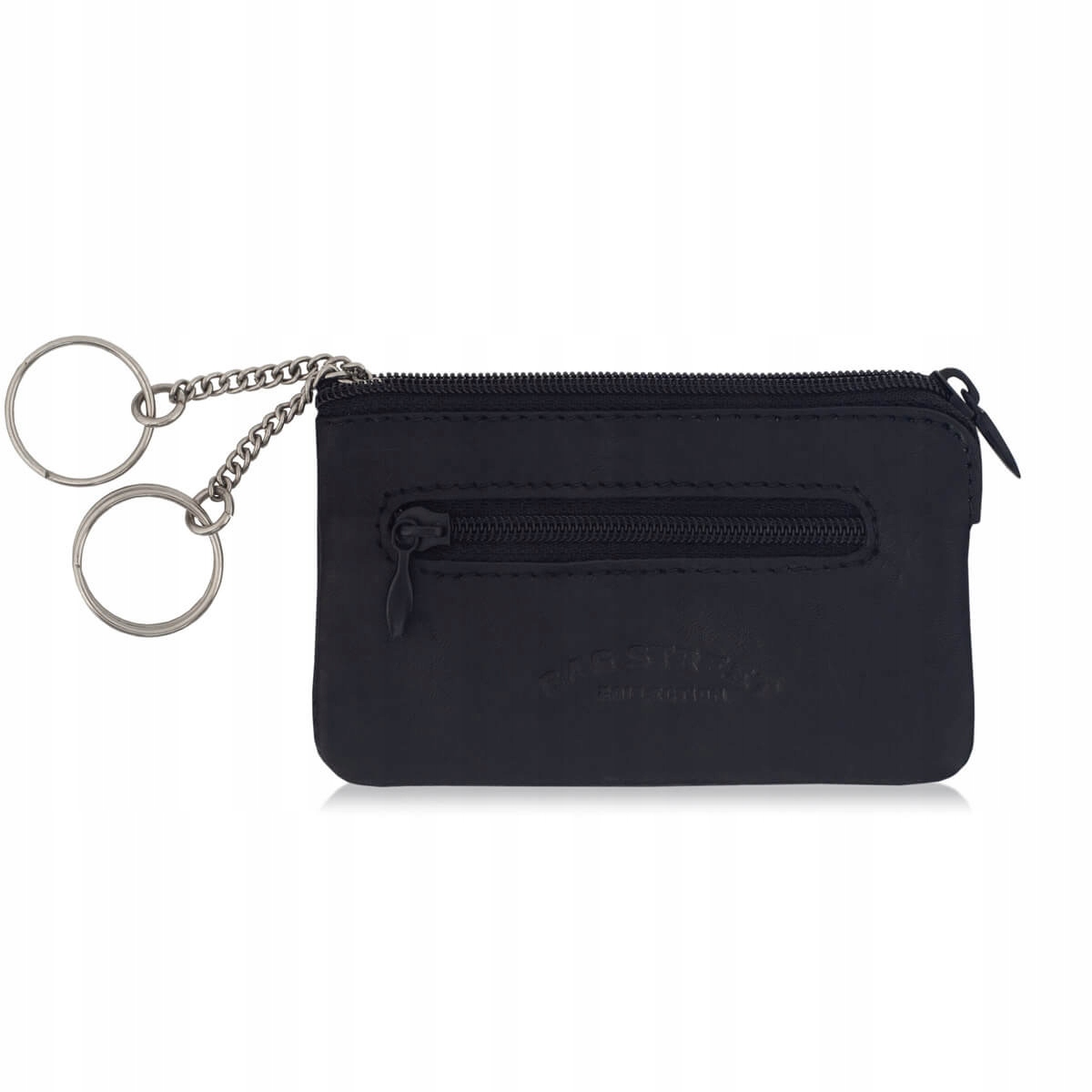 

Czarne Etui na Klucze Skórzane Bag Street S576