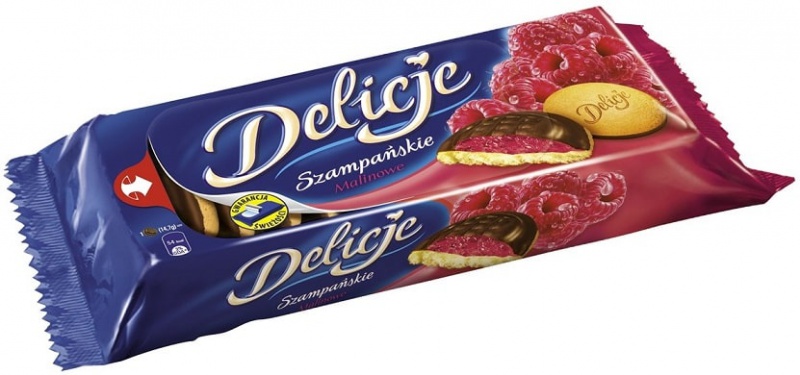 Ciastka Delicje Szampańskie 147 g wiśniowe 24szt