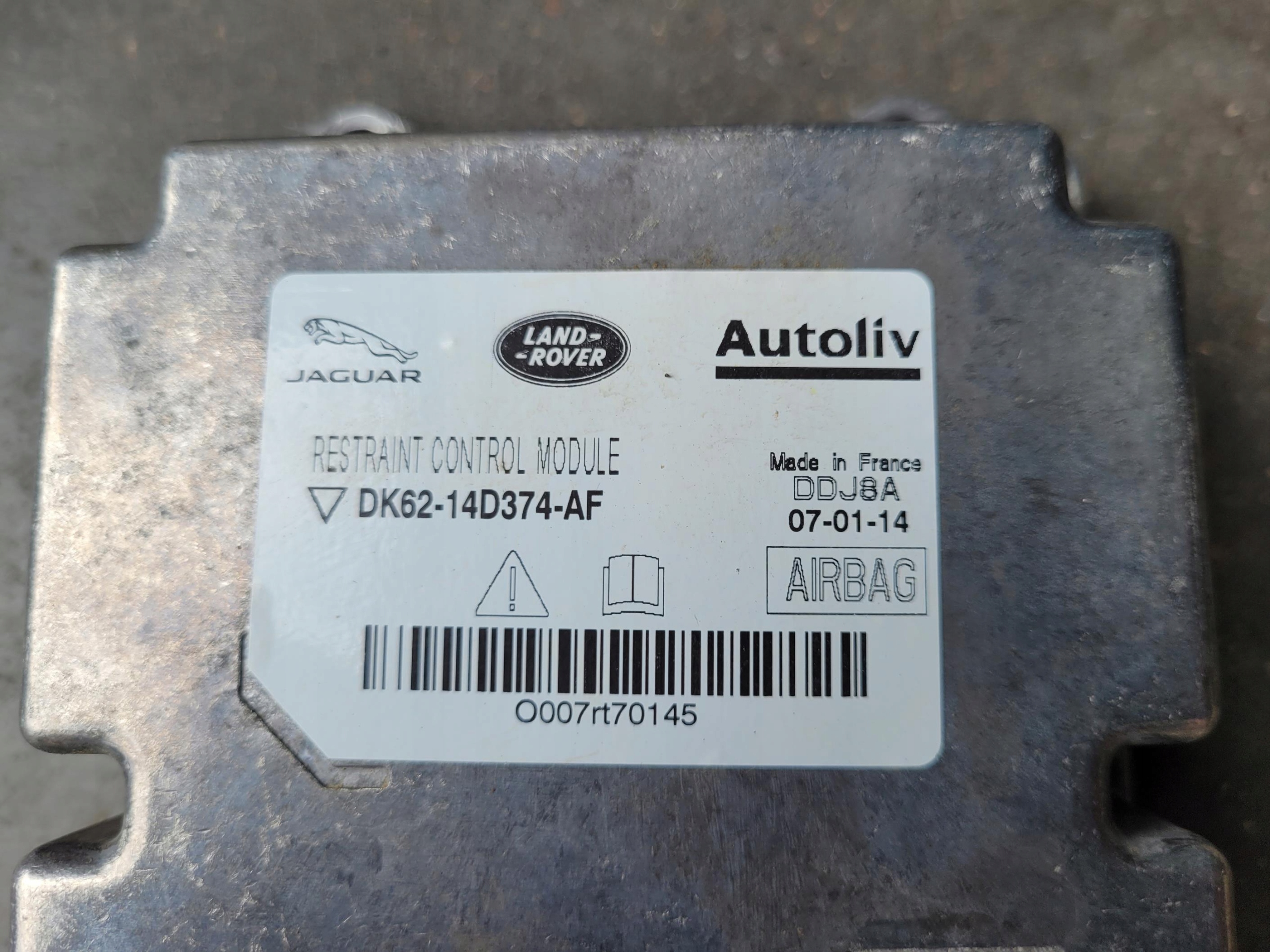 module control unit airbag DK62-14D374-AF RANGE ROVER VOGUE L405 4.4 D