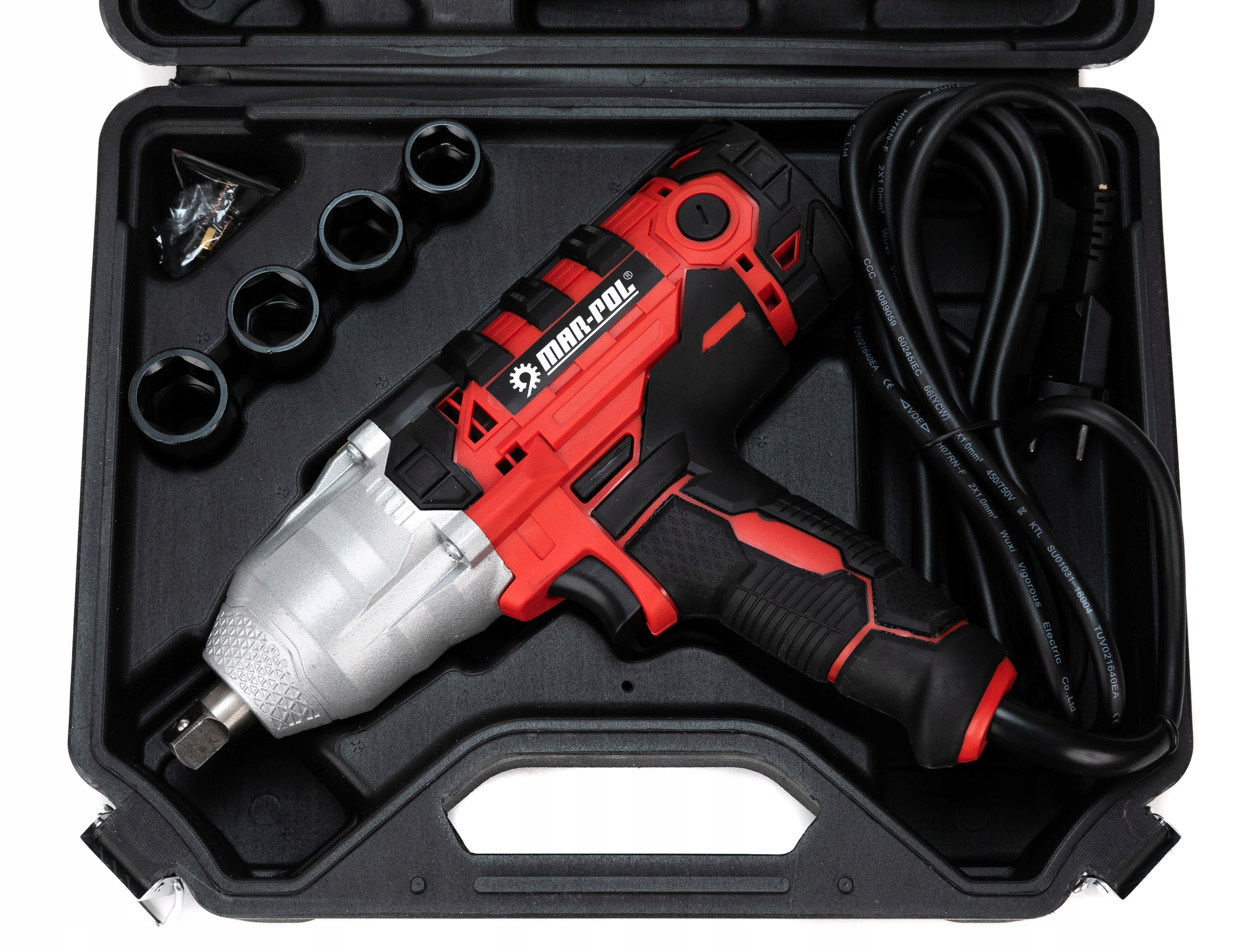 ELEKTRYCZNY KLUCZ UDAROWY 1 2 DO KOL MOCNY NASADKI Rotation Speed 3600 RPM