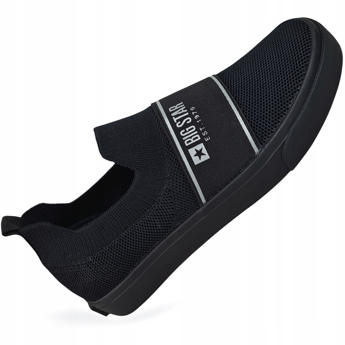 

trampki Big Star damskie czarne wsuwane JJ274093