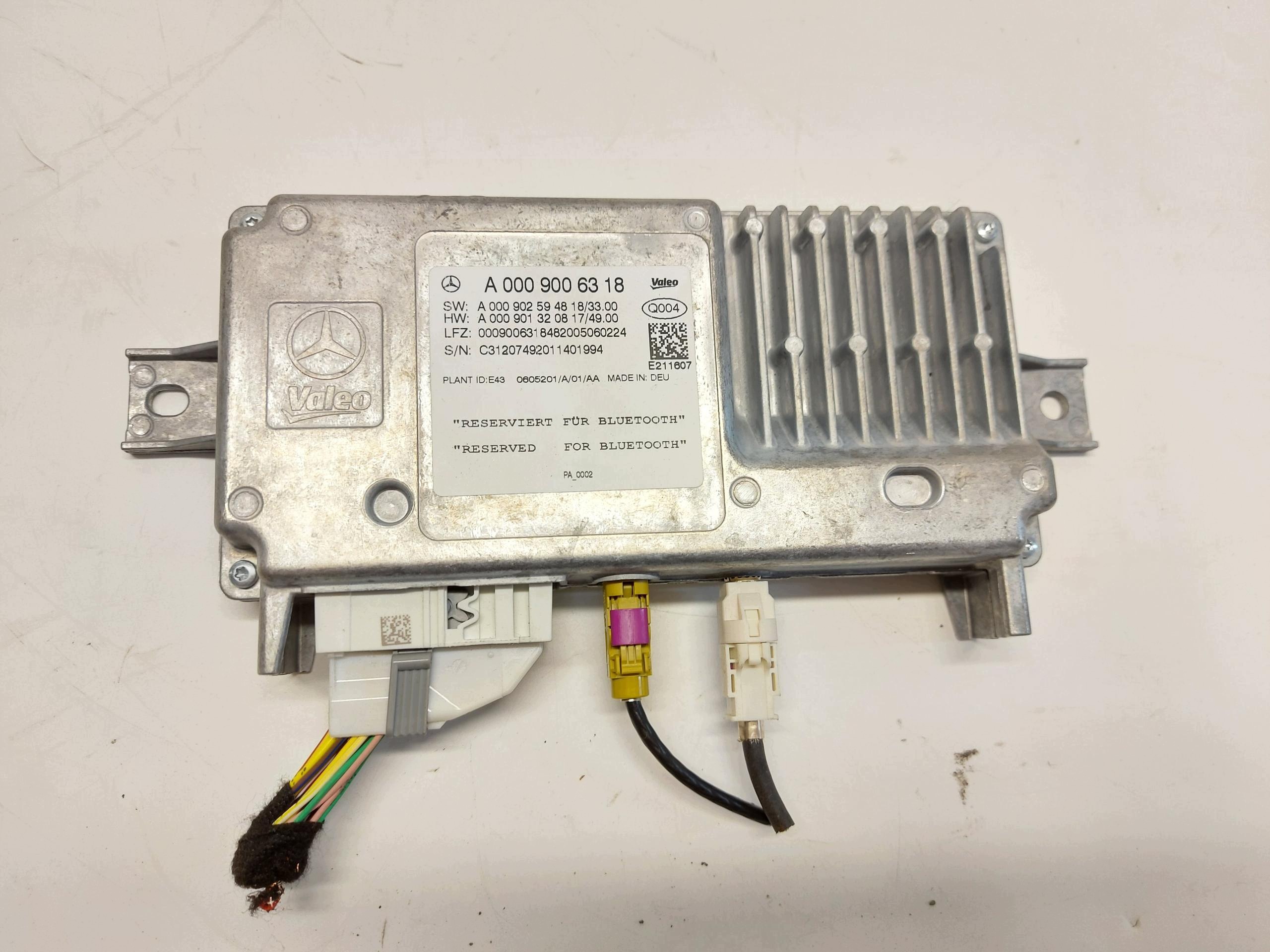 MERCEDES W213 E300de Kombi module control unit kamery A0009006318