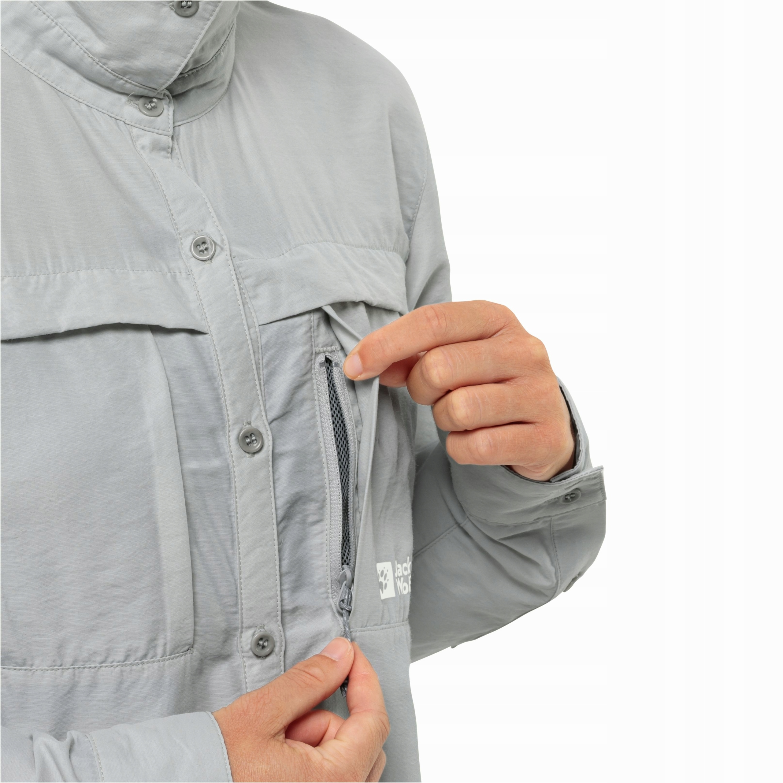 Damska koszula trekkingowa Jack Wolfskin BARRIER LS SHIRT M Rozmiar M