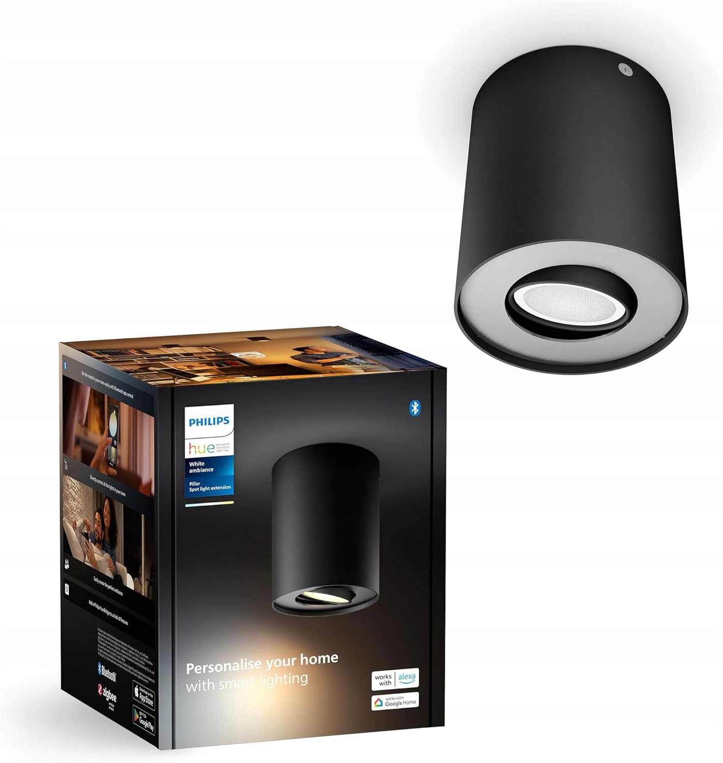 Stropná Led lampa Spot 4,2W Tw Smart Pillar Philips Hue