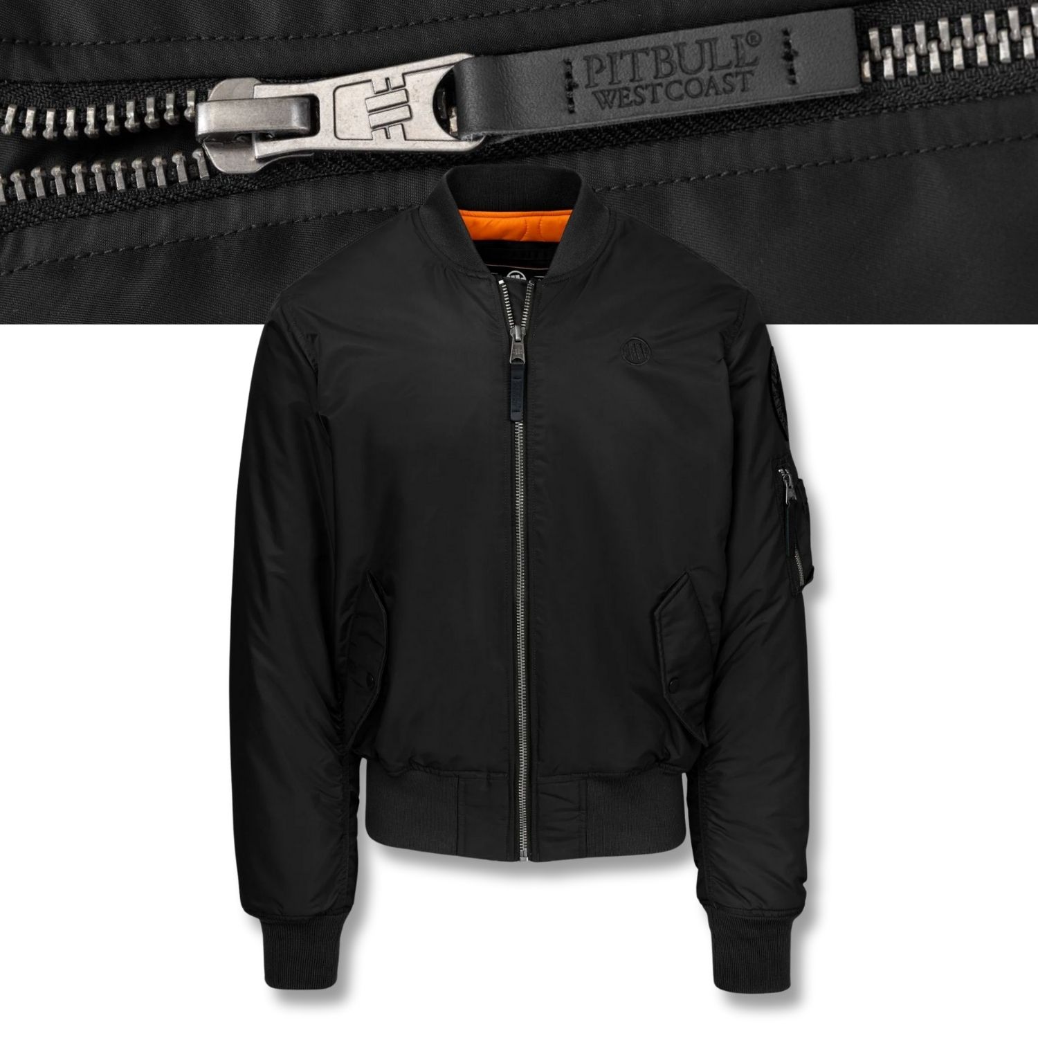 Męska Kurtka przejściowa bomber Pitbull MA-1 Verano Luźny krój Bomberka