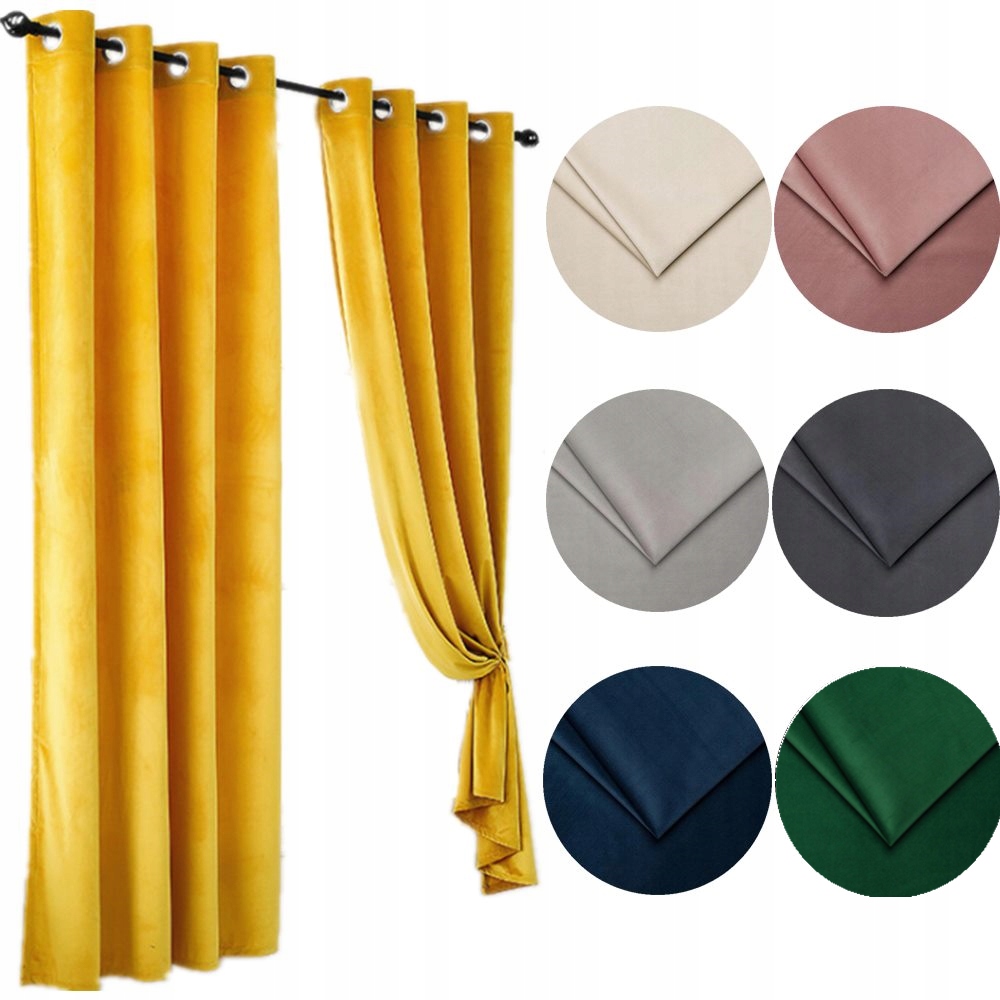 

Zasłony Velvet Na Wymiar Welur Różne Kolory Lasher