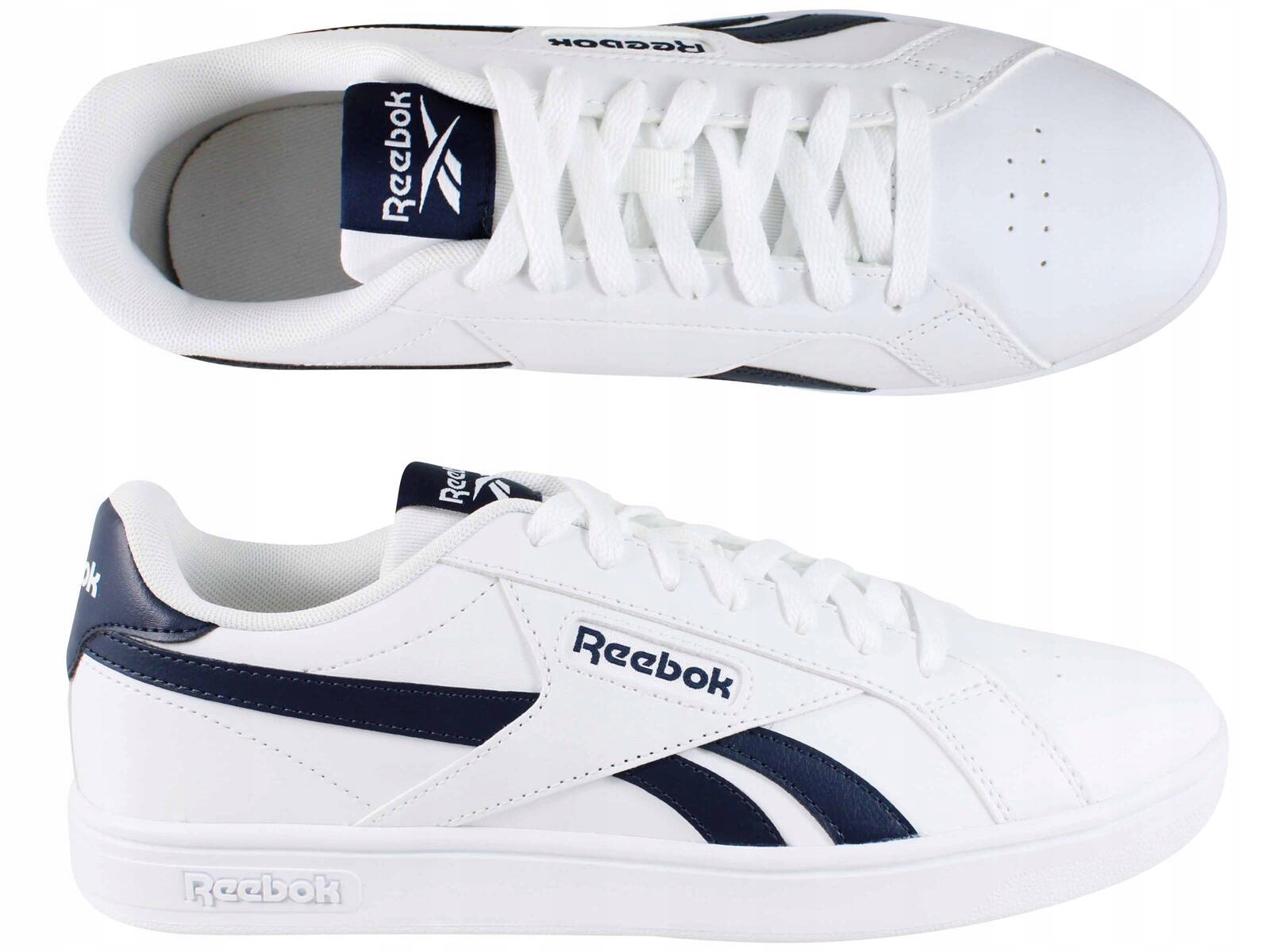 Reebok Court Retro 100074396 Buty Trampki Sportowe Męskie Białe