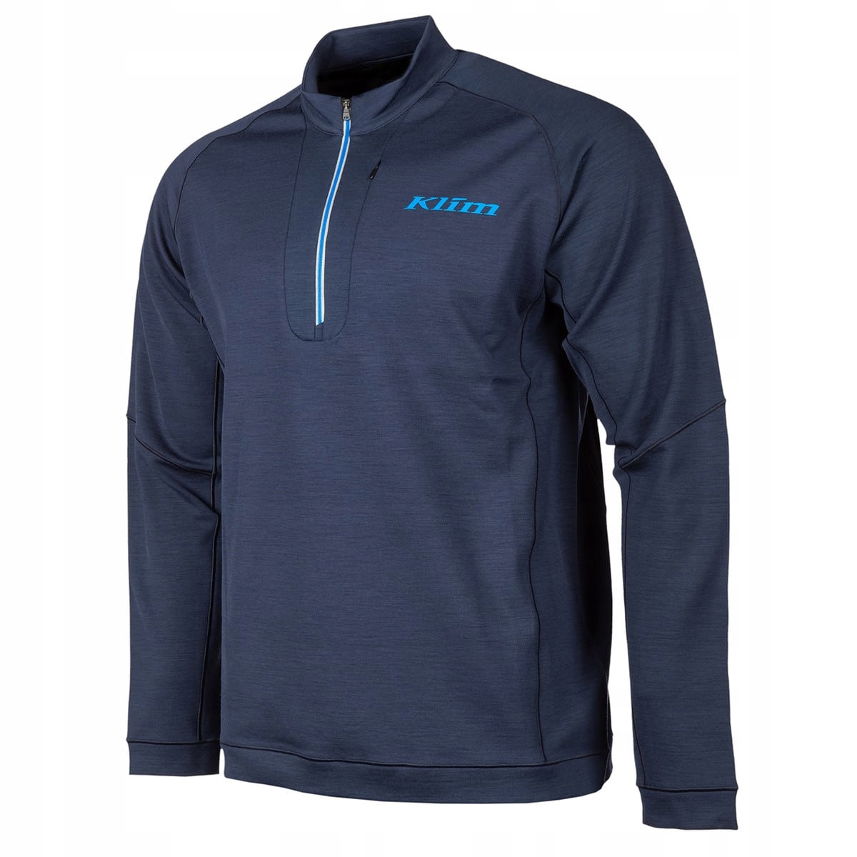 Merino vlnená mikina Klim Teton s 1/4 zipsom, námornícka modrá, veľ. XL