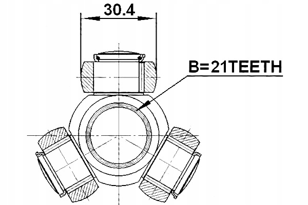FEBEST KRZYZAK FORD FOCUS C-MAX CAP 2003-2007 EU Producent części Febest