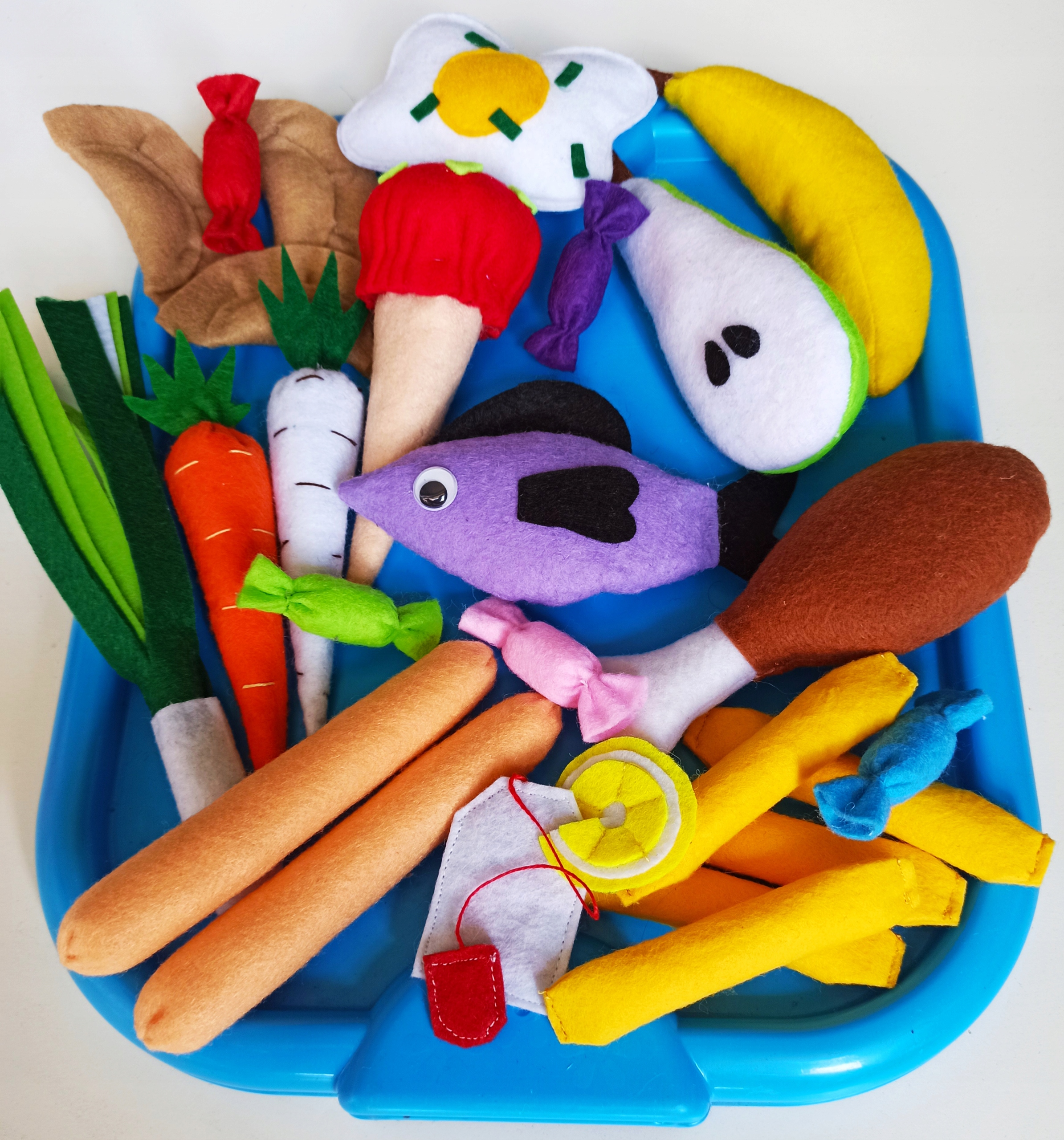 Hračky Pro Děti. Vynikající Jídlo-sada Z Plsti