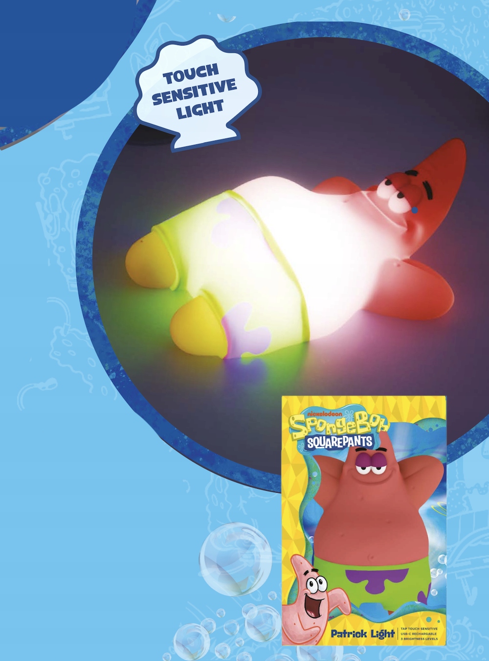 Sponge Bob Patrick Dekorativní lampička 17 cm