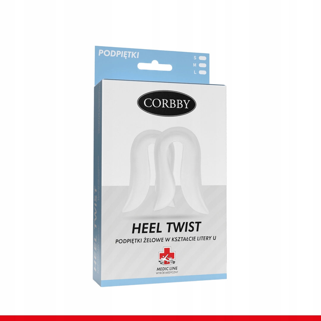 Podpiętka Corbby HEEL TWIST r. 39-42 bezbarwny Model HEEL TWIST