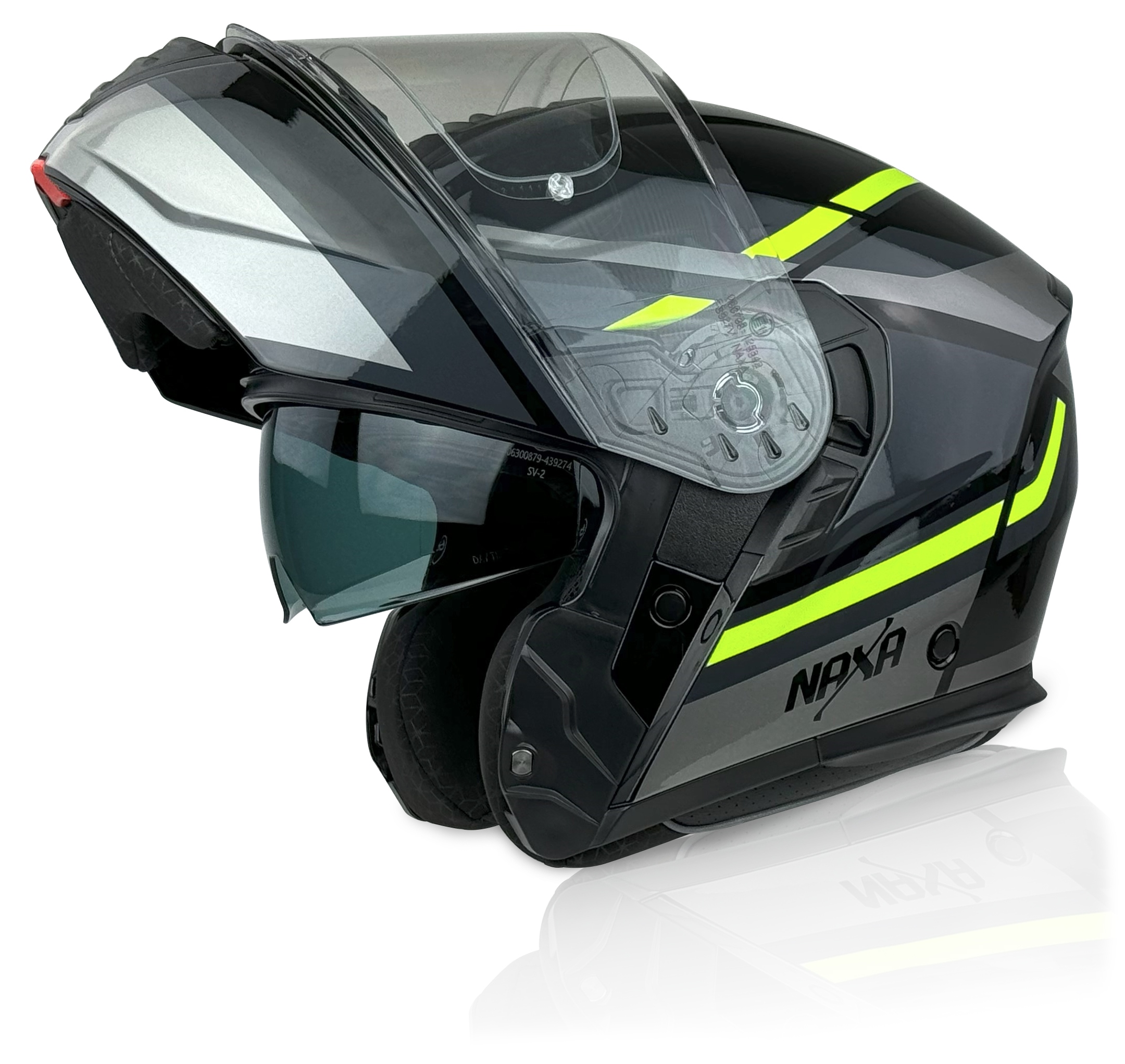 Naxa Kask Motocyklowy Szczękowy FO7 r.L |podnoszona Szczęka|+pinlock