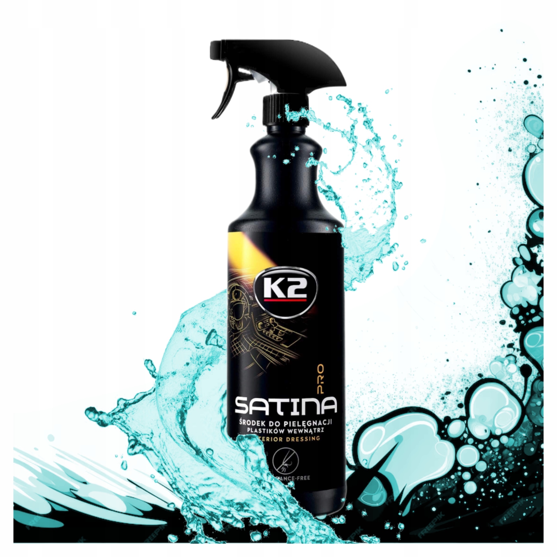 Do Czyszczenia Wnętrza Plastików Auta K2 Satina Pro Bezzapachowa 1L Cleaner