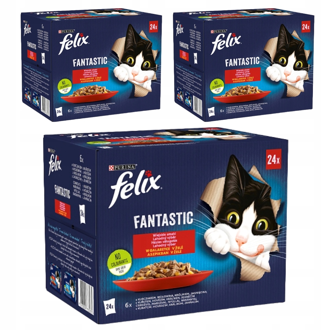 Felix Fantastic Wiejskie Smaki W Galaretce Saszetki 72x85g