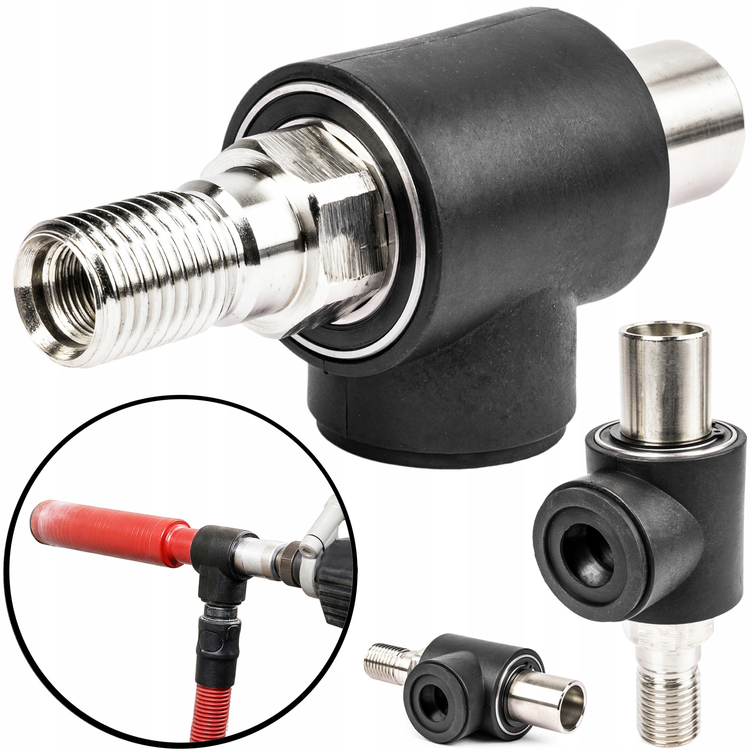 Adapter Do Odprowadzania Pyłu Odssysania Do Wiertnicy Wiertarki Unc 1 1/4"