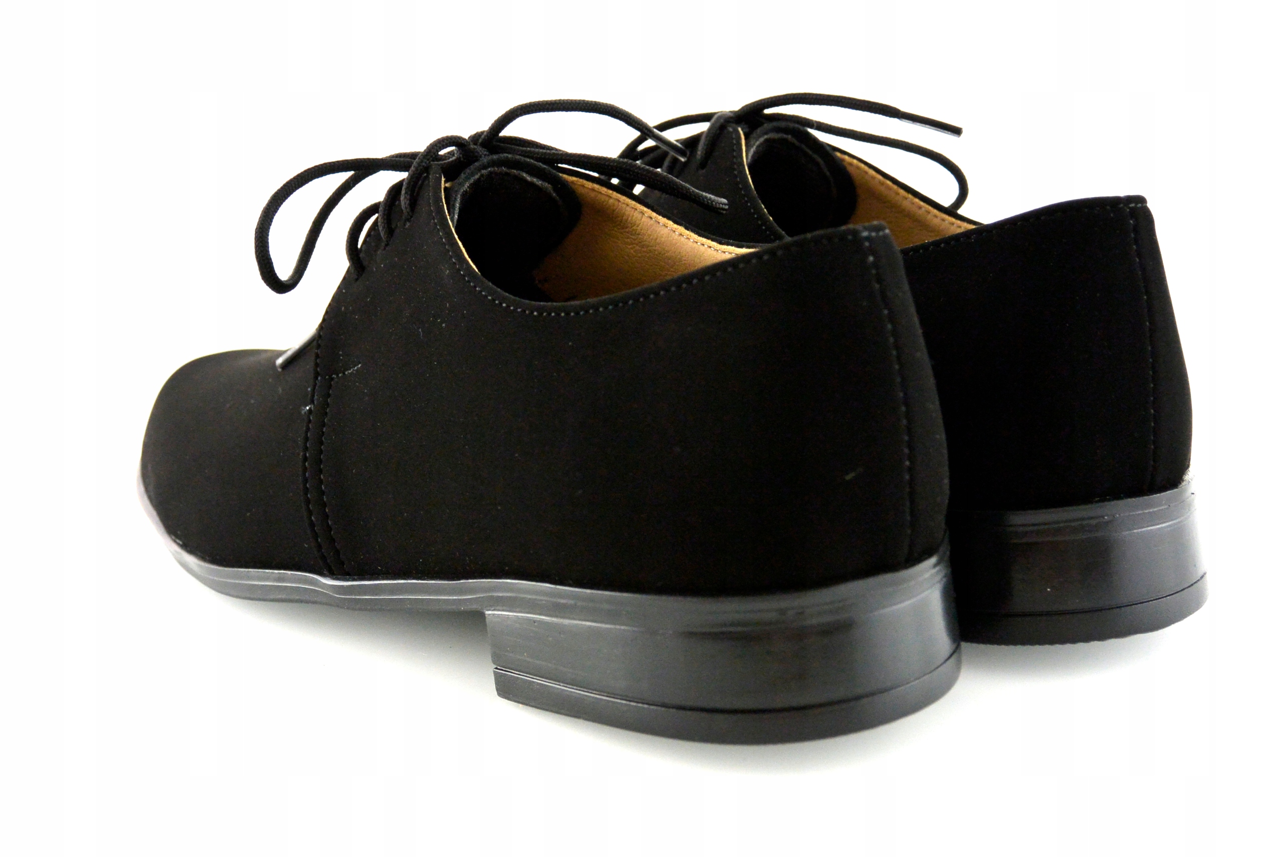 CZARNE mokasyny NUBUK półbuty wizytowe POLSKIE 38 Bohater brak