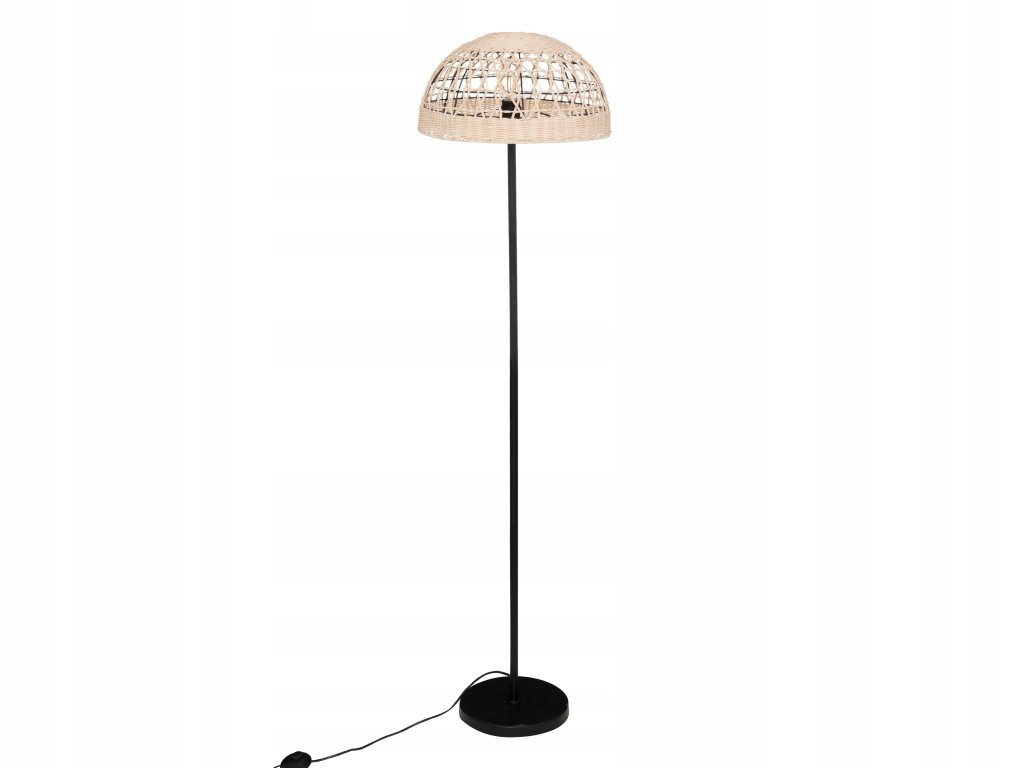 Stojacia lampa Rory s pleteným tienidlom, Ø 40 × 150,5 cm