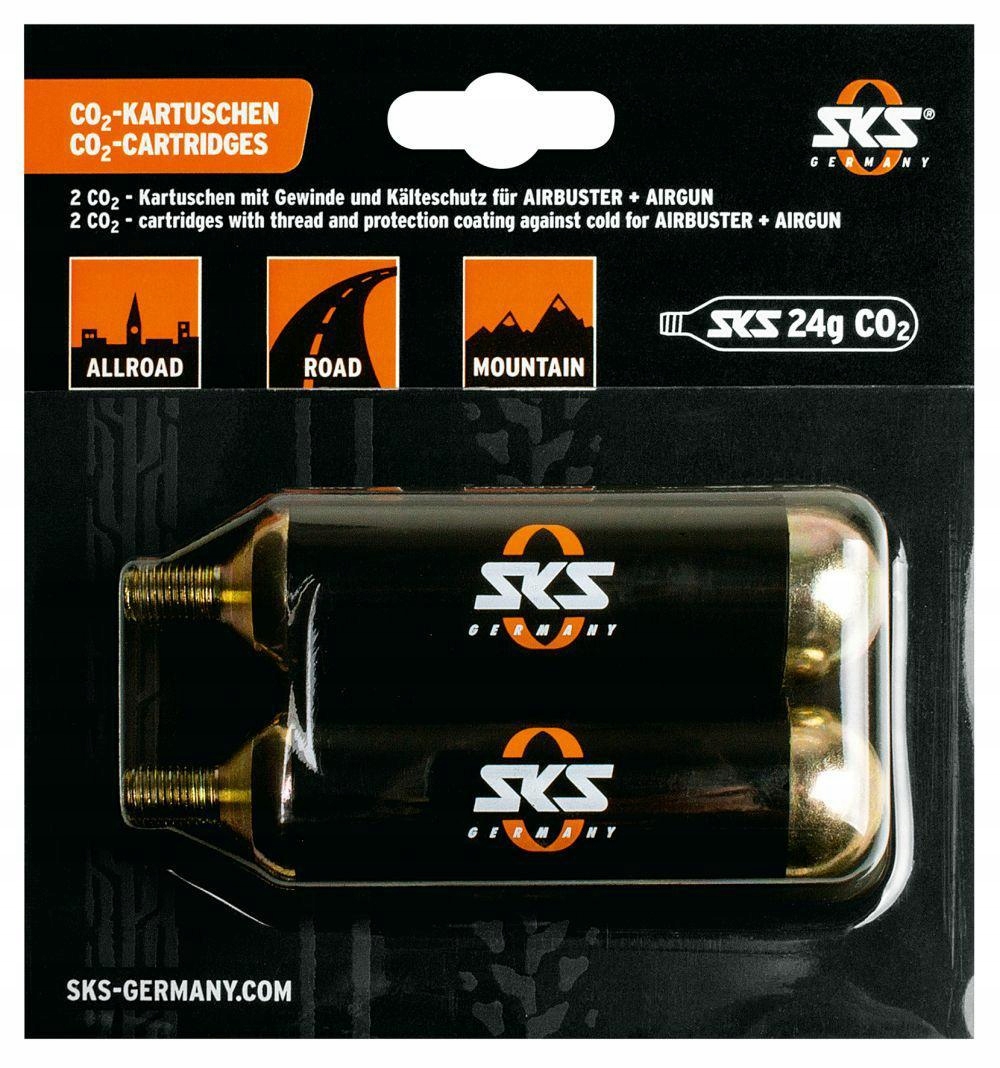 Naboje Sks CO2 do pompki Airbuster 2*24g Dw