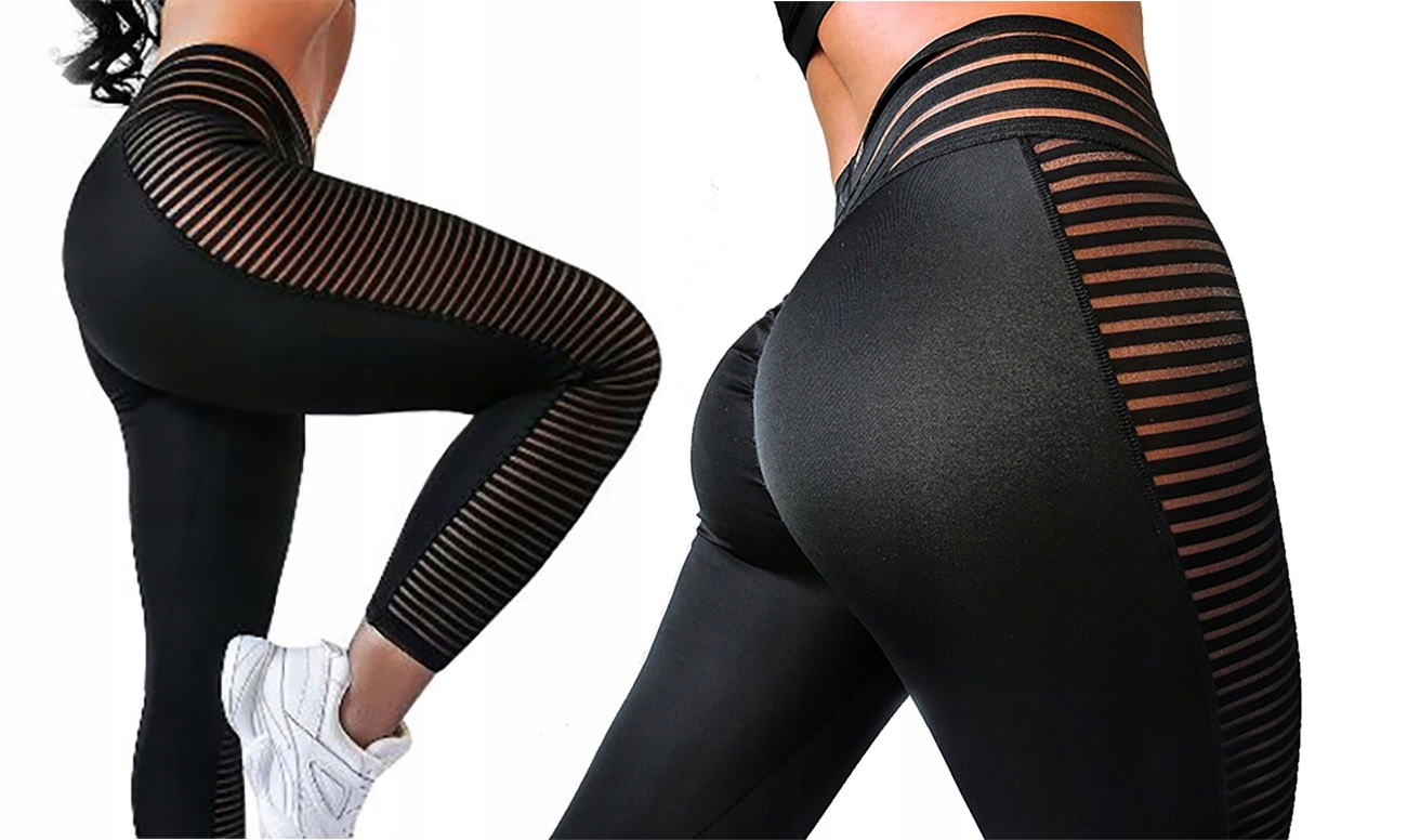 

Legginsy Sportowe Fitness Wyszczuplające Siatka