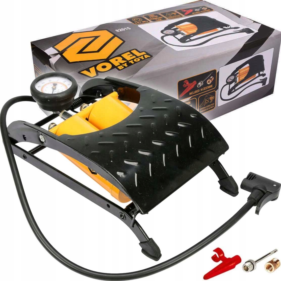 

Pompka Nożna Dwutłokowa Mocna Samochodowa Rowerowa