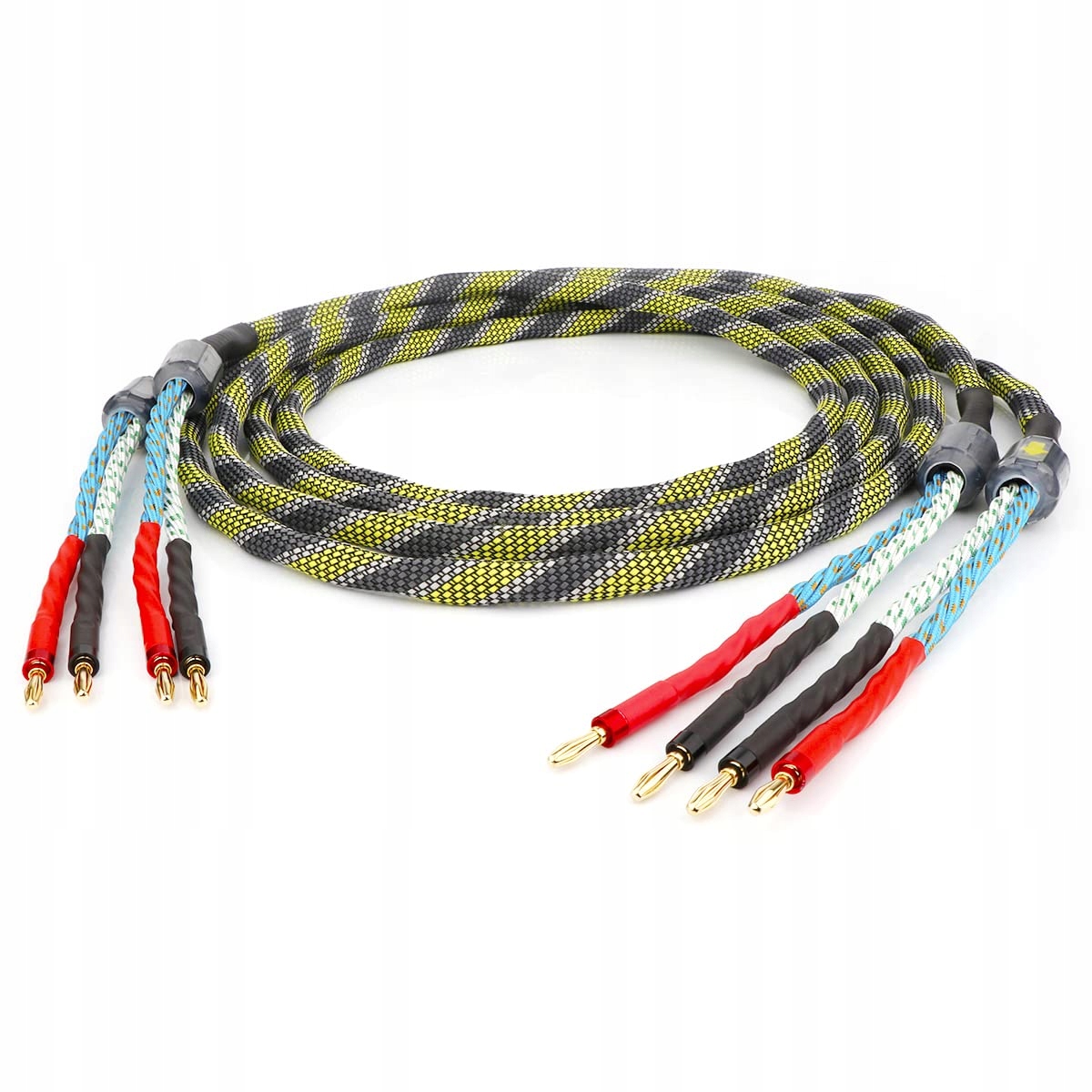 Hi-End Ofc reproduktorový kabel 2x6,3 mm² pozlacený mosaz 3 m