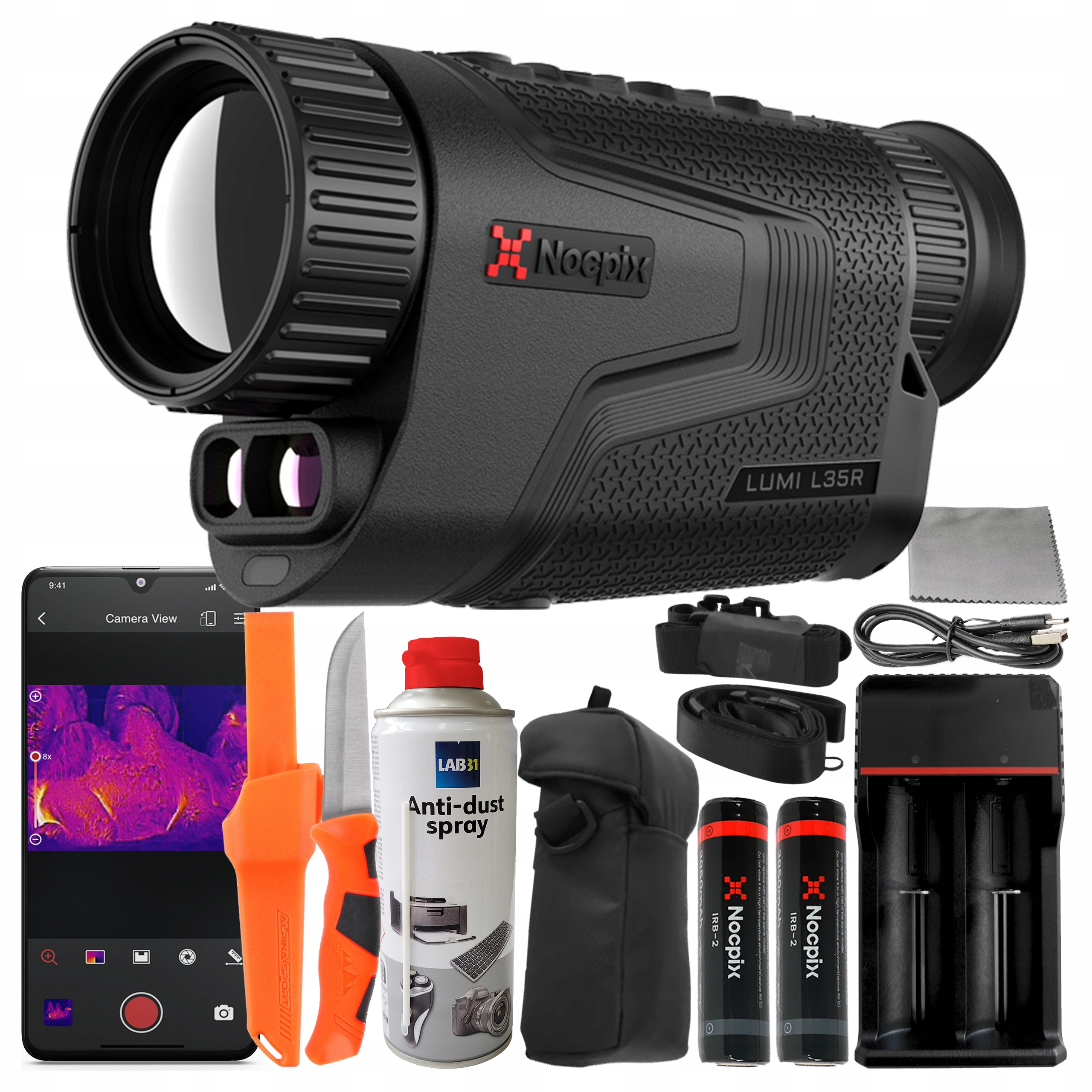 Kamera Termowizyjna Nocpix Lumi L35R Termowizor Monokular Z Dalmierzem Lrf