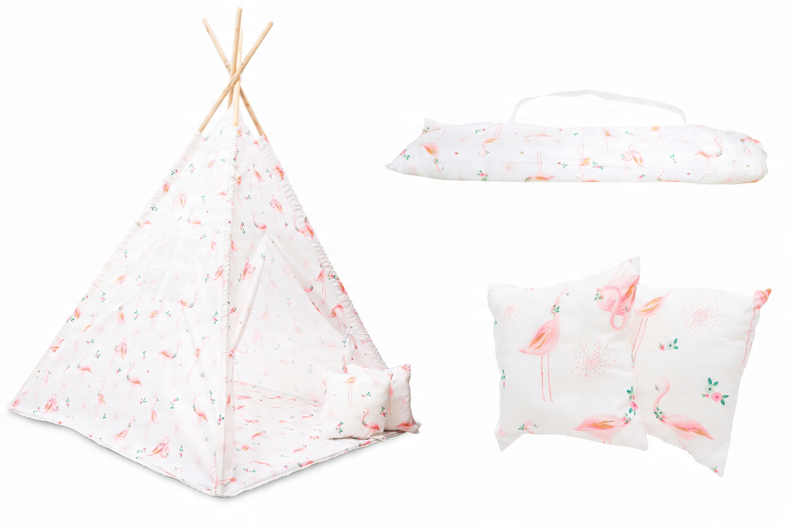 

Duży Namiot Tipi dla Dzieci Wigwam Poduszki Mocny