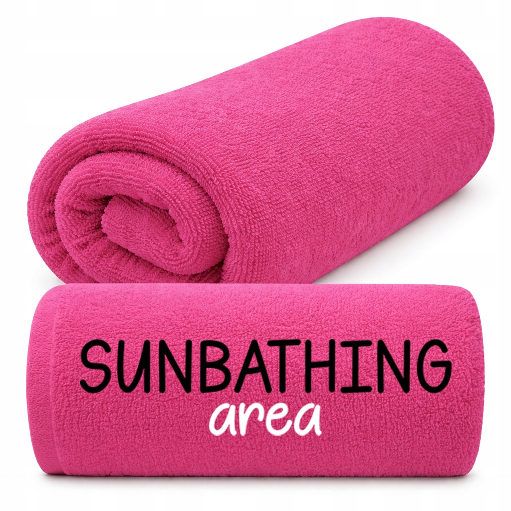 Osuška 50X100 Na Dovolenku, Mäkká, S Výšivkou, Fuchsia, Sunbathing