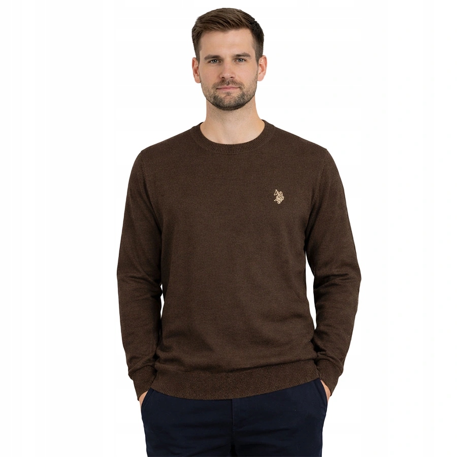 Pánský svetr U.s. Polo Assn. Leon US42 173 001 000062 Čokoládový