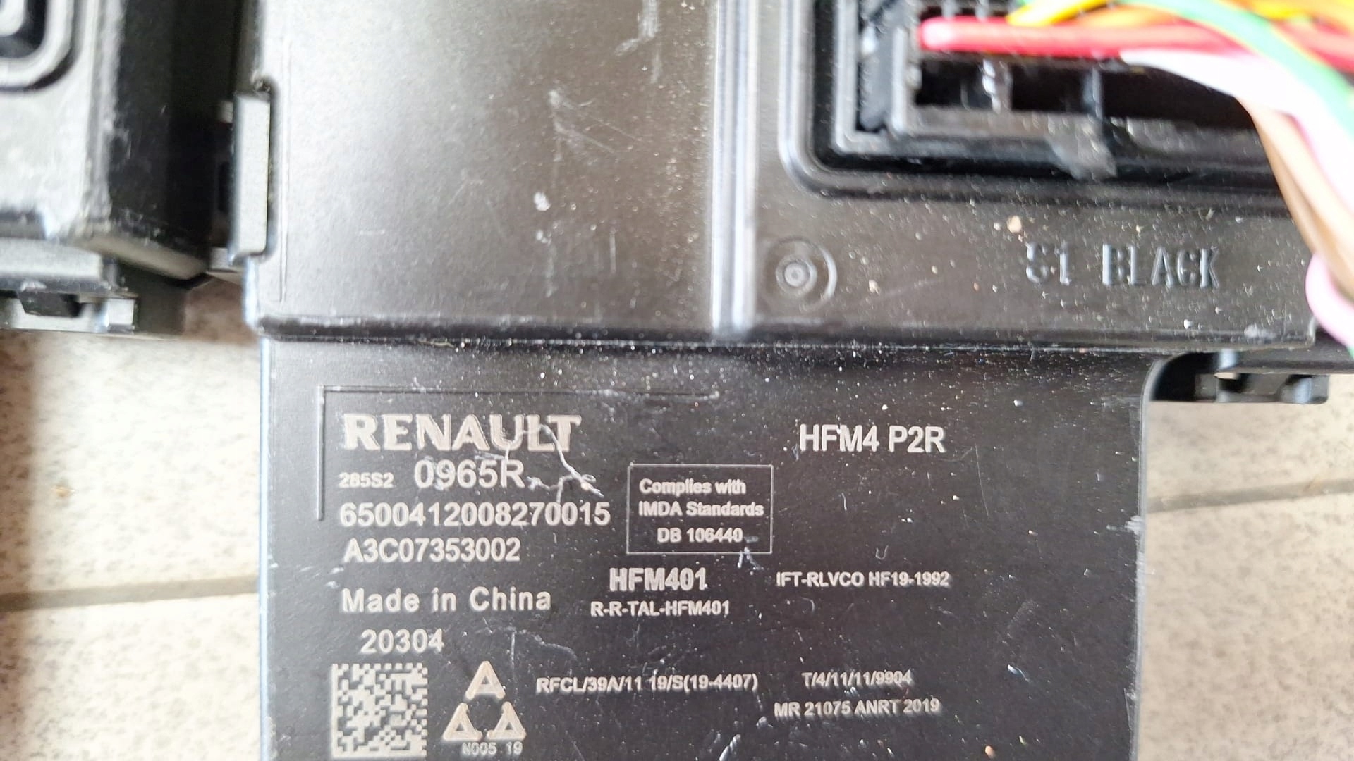 module control unit KOMFORTU RENAULT ARKANA 285S20965R
