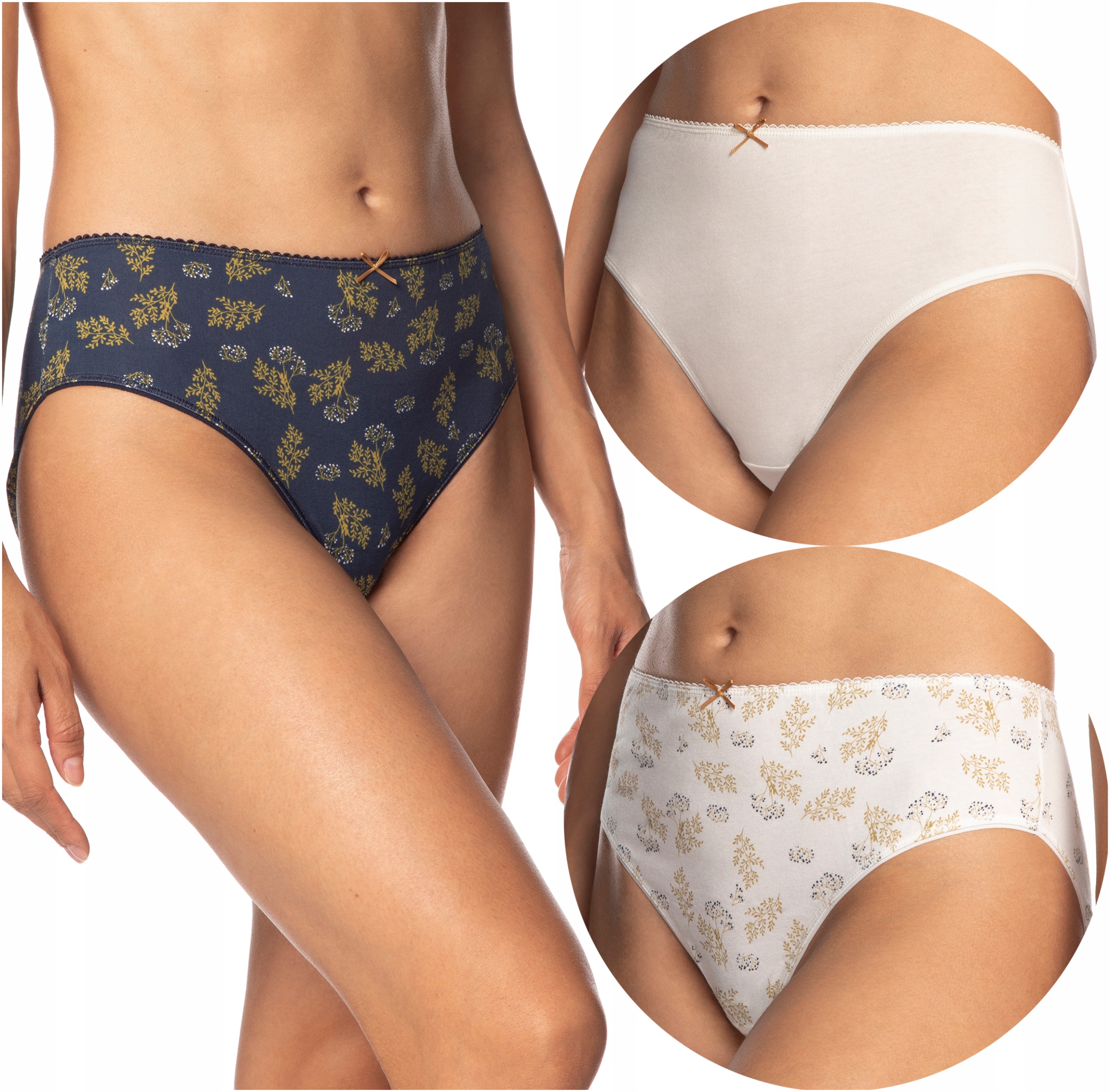 

Majtki damskie Figi bikini 3-PAK Lama 123BI-41 L